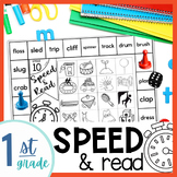 1st Grade Decodable Speed and Read Games for Reading Cente