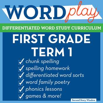 Preview of 1st Grade Phonics and Chunk Spelling Curriculum Term 1