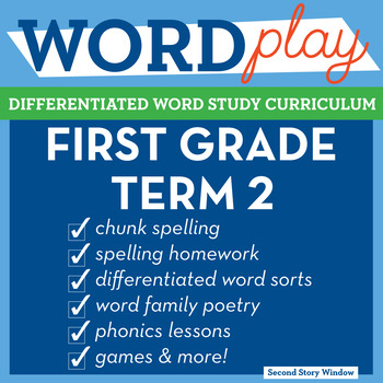 Preview of 1st Grade Phonics and Chunk Spelling Curriculum Term 2