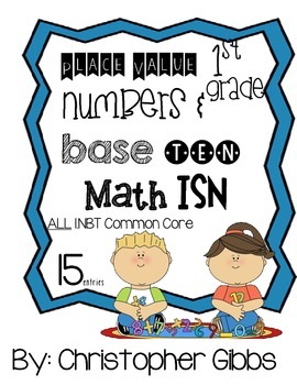 Preview of 1st Grade Place Value Interactive Student Notebook NBT