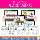 1st Grade Place Value Worksheets and Boom Cards | Print an