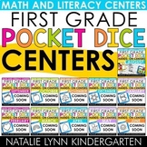 1st Grade Pocket Dice Centers First Grade Math and Literac