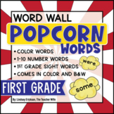 1st Grade Popcorn Word-Wall Words (Editable!)