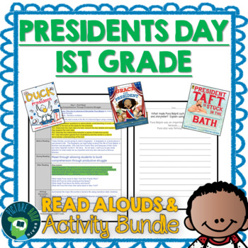 Preview of 1st Grade Presidents Day Read Alouds and Activities Bundle