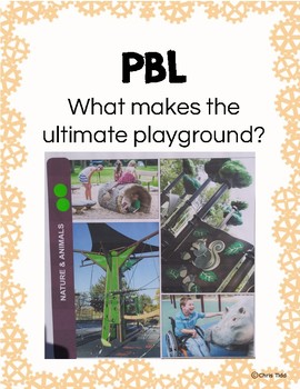 Preview of 1st Grade Project Based Learning - Playground Design