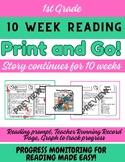 1st Grade Reading Comprehension 10 passages! Print and Go