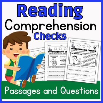 Preview of 1st Grade Reading Comprehension Passages and Questions Print and Digital