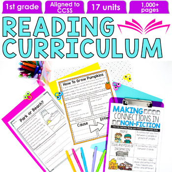 Preview of 1st Grade Reading Units, Reading Passages With Comprehension, Lesson Plans
