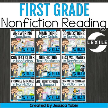 Preview of 1st Grade Reading Passages with Comprehension Passages - Nonfiction ELA Bundle