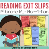 1st Grade Reading Passages Exit Tickets - RI Nonfiction Qu