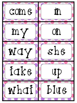 1st Grade Reading Street Sight Words by Cupcakes and Polka Dots | TpT