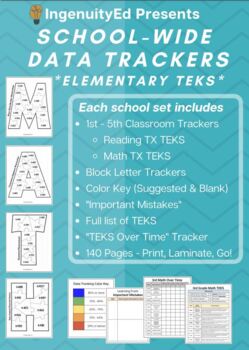 Preview of 1st Grade Reading TEKS Data Tracker (UPDATED & EXPANDED)