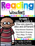 1st Grade Reading Wonders {Grade 1, Unit 4, Week 4}