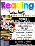 1st Grade Reading Wonders {Grade 1, Unit 5, Week 1}
