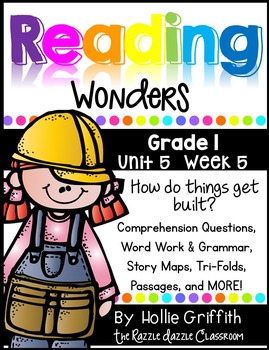 Preview of 1st Grade Reading Wonders {Grade 1, Unit 5, Week 5}