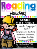 1st Grade Reading Wonders {Grade 1, Unit 5, Week 5}