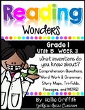 1st Grade Reading Wonders Supplement {Grade 1, Unit 5, Week 3}