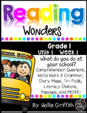 1st Grade Reading Wonders Supplement {Unit 1, Week 1}