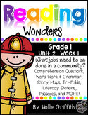 1st Grade Reading Wonders Supplement {Unit 2, Week 1}