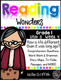 1st Grade Reading Wonders Supplement Unit 3, Week 4