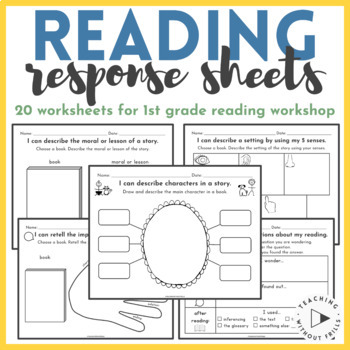 Preview of 1st Grade Reading: Literature | Recording Sheets for Reader's Workshop