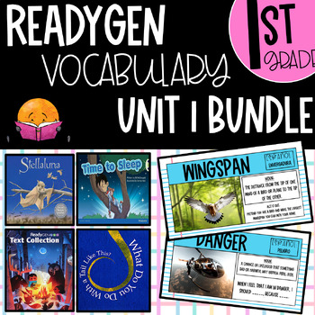 Preview of 1st Grade ReadyGEN Unit 1 Modules A & B Vocabulary (UNIT 1 BUNDLE)