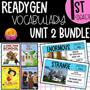 Preview of 1st Grade ReadyGEN Unit 2 Modules A & B Vocabulary (UNIT 2 BUNDLE)