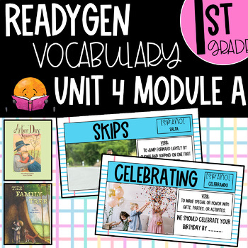 Preview of 1st Grade ReadyGEN Unit 4 Module A Vocabulary