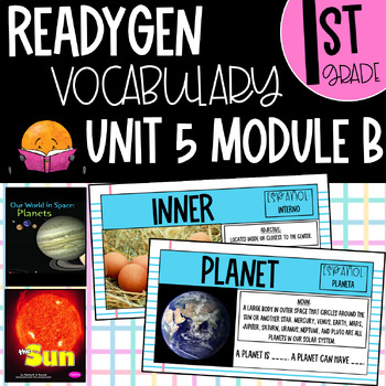 Preview of 1st Grade ReadyGEN Unit 5 Module B Vocabulary