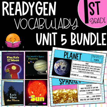 Preview of 1st Grade ReadyGEN Unit 5 Modules A & B Vocabulary (UNIT 5 BUNDLE)