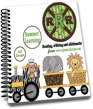 Preview of 1st Grade Review Worksheets (Reading, Writing, Arithmetic)