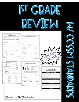 Preview of 1st Grade Review (w/ Data Tracker)