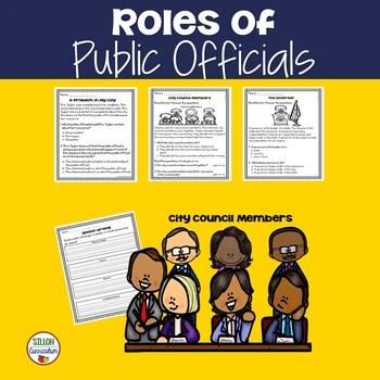 Preview of 1st Grade: Roles of Public Officials