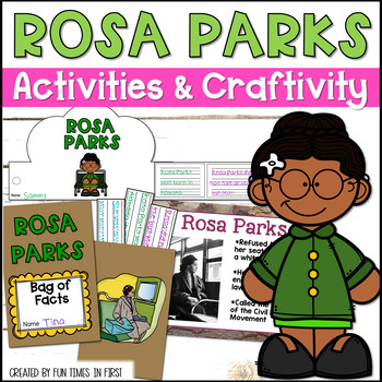 Preview of 1st Grade Rosa Parks Activities - Historical Figures Social Studies Lessons