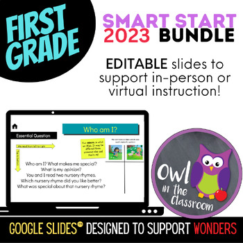 Preview of 1st Grade - SMART START BUNDLE (Google Slides™) - Aligned w/ WONDERS 2023