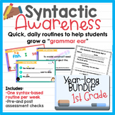 1st Grade SYNTACTIC AWARENESS Bundle