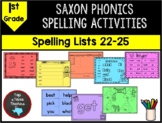 1st Grade Saxon Phonics Spelling Activities Lists 22-25