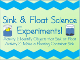 Sink and Float Science Activities!
