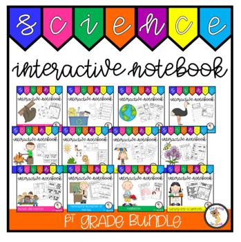Preview of 1st Grade Science Interactive Notebook Bundle