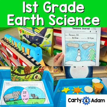 Preview of 1st Grade Science Lessons Earth Systems and Biology Bundle