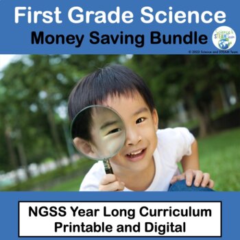 Preview of 1st Grade Science NGSS Bundle of Units for the Year