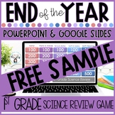 End of the Year 1st Grade Science Review Game FREE SAMPLE