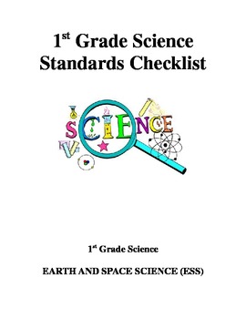 Preview of 1st Grade Science Standards Checklist - Ohio