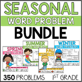 1st Grade Seasonal Addition and Subtraction Word Problems 
