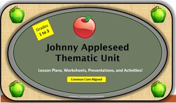 Preview of Johnny Appleseed Lesson Plans & Literary Unit