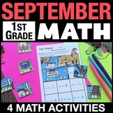 1st Grade September Math Centers, Games, Crafts, Morning W