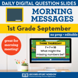 1st Grade September Morning Messages Slides • Google Classroom
