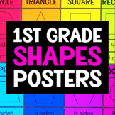 1st Grade Shapes Poster - 2d Shapes Posters - Elementary M