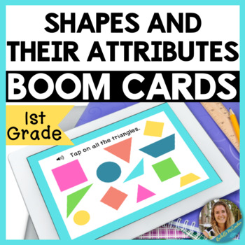Preview of 1st Grade Shapes and their Attributes Boom Cards! 1.G.A.1