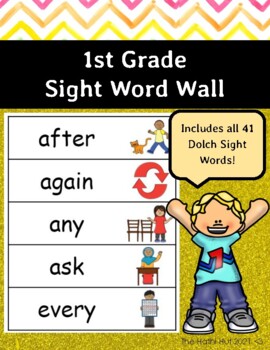 Preview of 1st Grade Sight Word Wall